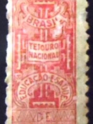 Selo fiscal do Brasil de 1949 Educação e Saúde 200 U