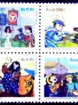 Série de selos postais do Brasil de 2002 Cavalhadinha