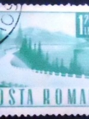 Selo postal da Romênia de 1968 Road