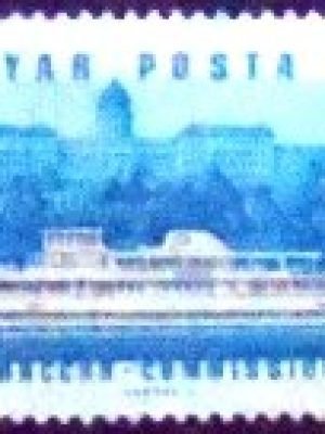 Selo postal da Hungria de 1967 Diesel Ship Hunyadi