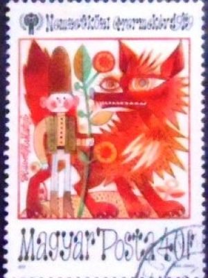 Selo postal da Hungria de 1979 Tom Thumb