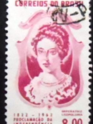 Selo postal do Brasil de 1962 Imperatirz Leopoldina - C 476 U