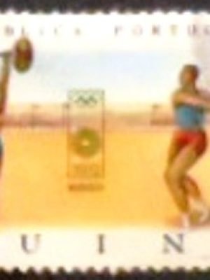 Selo postal da Guiné Portuguesa de 1972 Athletes