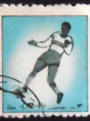 Selo postal do Ajman de 1972 Football