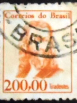 Selo postal do Brasil de 1965 Tiradentes