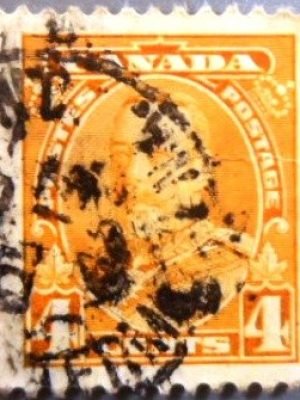 Selo postal do Canadá de 1935 King George V 1935