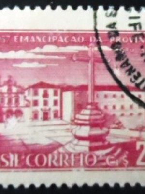 Selo postal Comemorativo do Brasil de 1957 - C 391 MCC