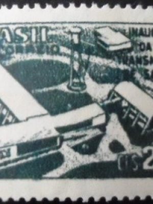 Selo postal de 1957 Estação de Sarapuí - C 397 N