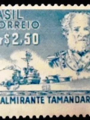 Selo postal do Brasil de 1957 Almirante Tamandaré