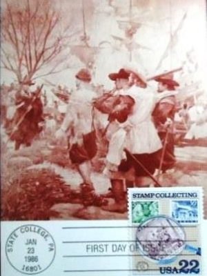 Máximo Postal dos Estados Unidos de 1986 first Swedish and Finnish settlers