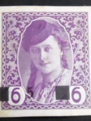 Selo postal da Bosnia de 1918 Girl in Bosnian Costume