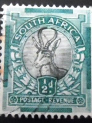 Selo postal da África do Sul de 1926 Springbok South