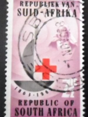Selo postal da África do Sul de 1963 Centenary of Red Cross