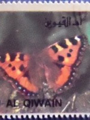 Selo postal de Umn Al Qaiwain de 1972 Small Tortoiseshell