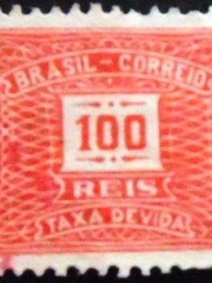 Selo postal Taxa Devida emitido em 1920 - X 48 N