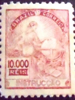 Selo postal do Brasil de 1937 Instrucção