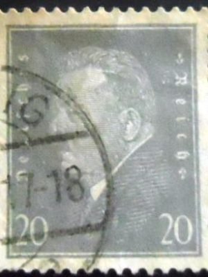 Selo postal da Alemanha Reich de 1930 Friedrich Ebert 20