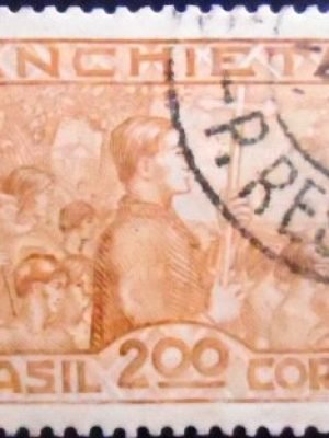 Selo postal comemorativo do Brasil de 1935 C 74 U