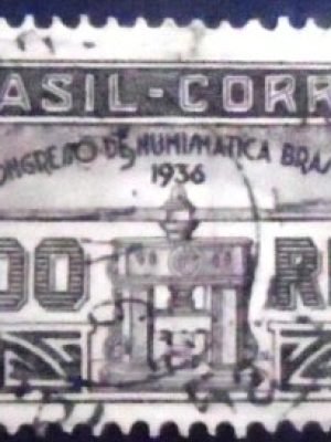 Selo postal comemorativo do Brasil de 1936 - C 105 N