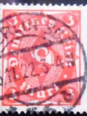Selo postal da Alemanha de 1922 - 225 U