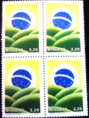 Quadra de selos do Brasil de 1979 Semana da Pátria