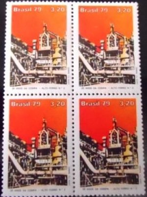 Quadra de selos do Brasil de 1979 COSIPA