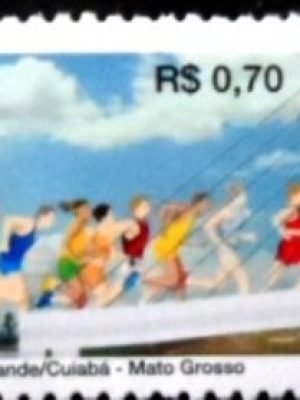 Selo postal do Brasil de 2010 Corrida de Reis M