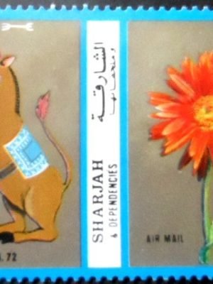 Selo postal do Emirado de Sharjah de 1972 Apollo 16