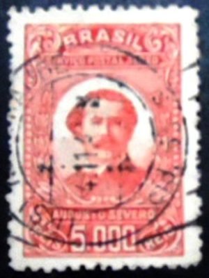 Selo postal do Brasil de 1933 Augusto Severo U