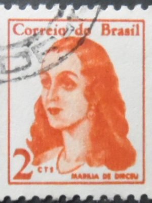 Selo postal Regular emitido no Brasil em 1967 - 0527 U
