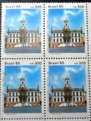 Quadra postal do Brasil de 1985 Museu da Inconfidência C 1473 M