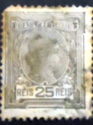 Selo postal do Brasil de 1919 Alegoria da República 25