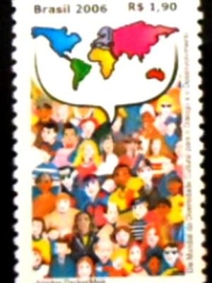 Selo postal do Brasil de 2006 Diversidade Cultural M