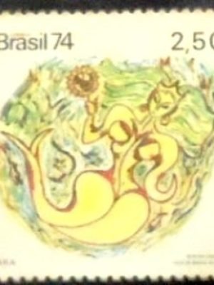 Selo postal do Brasil de 1974 Iara - C 833 N