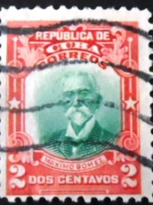 Selo postal de Cuba de 1910 Maximo Gomez