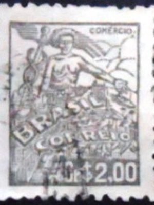 Selo postal do Brasil de 1946 Comércio 2