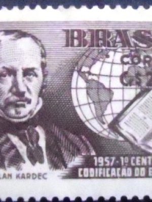 Selo postal de 1957 Allan Kardec