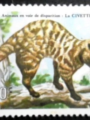 Selo postal de Camarões de 1983 African Civet