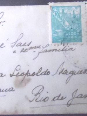 Envelope circulado em 1943 São Paulo x Rio de Janeiro