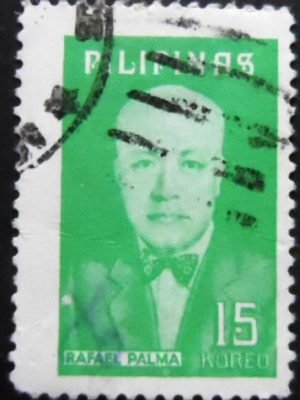 Selo postal das Filipinas de 1975 Rafael Palma y Velasquez