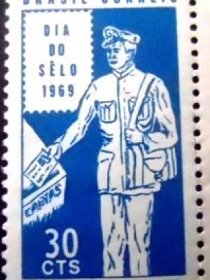 Selo Postal Comemorativo do Brasil de 1969 - C 641 M