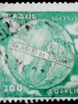 Selo postal comemorativo do Brasil de 1937 - C 118 U