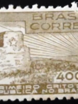 Selo postal comemorativo do Brasil de 1938 - C 129 U