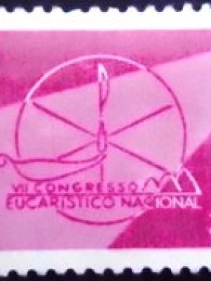 Selo postal do Brasil de 1960 Congresso Eucarístico