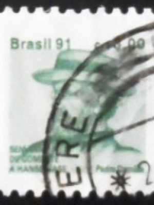 Selo postal do Brasil de 1991 Padre Damião H 28 U
