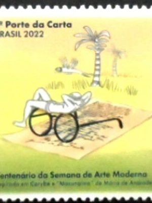 Selo postal do Brasil de 2022 Karybe e Macunaíma