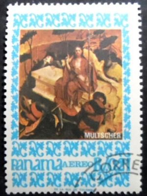 Selo postal do Panamá de 1967 The Arisen Christ