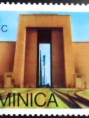 Selo postal Dominica 1976 Titan launch center