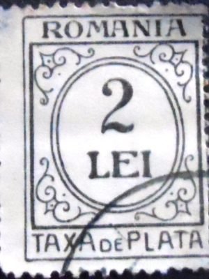 Selo postal da Romênia de 1920 Standing Oval 2