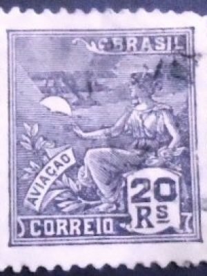 Selo postal do Brasil 1940 Aviação 20